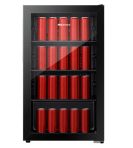 RBC122N4ASU – Hisense Single Door Beverage Cooler , Gross 122L