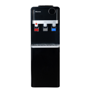H96WDTB3S2 - Water Dispenser- Top Loading, Water Fast Flow, 3 Taps for Hot Cold and Normal Temperature, 3.3 Liters Large Cold Water Tank, Child Safety Lock, for Home, Office, Pantry, Black