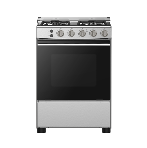 HFG60121X -  Freestanding 60cm Gas cooker with 4 Burners with FFD Autoignition, Cast Iron Pan Support, Wok Burner, Glass Lid, Flame Failure, Oven cap, Gas Grill - ‎